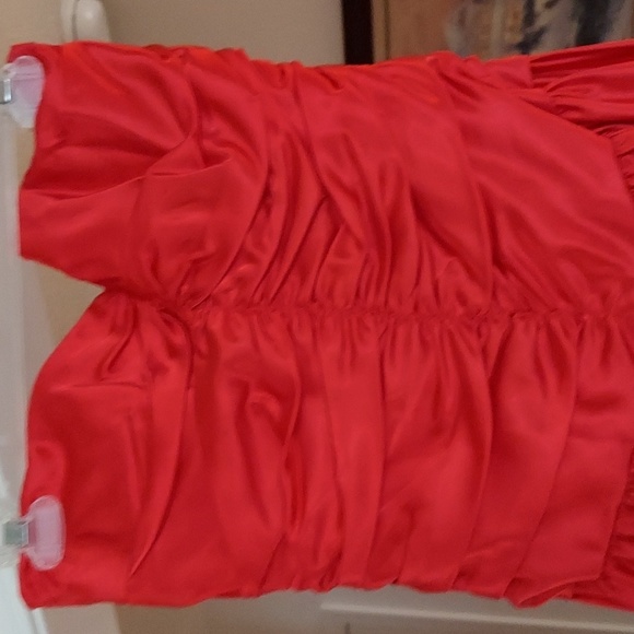 Vintage 80s/90s Prom dress. LIKE NEW red size 9 - Picture 5 of 16